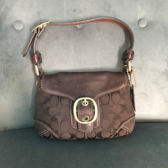 Coach Handbags - COACH Bleecker mini flap hobo bag